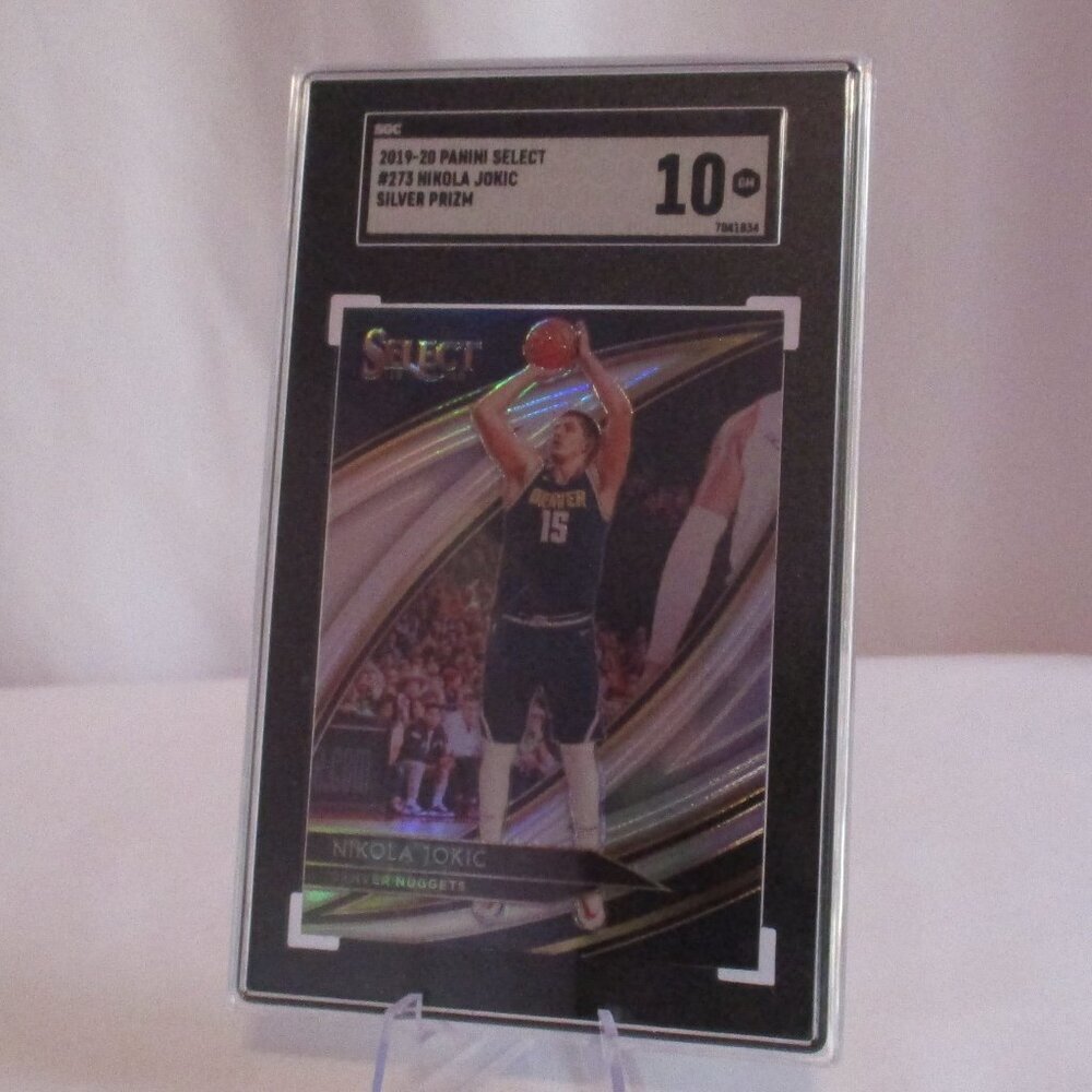 2019-20 Panini Select Courtside Prizm Silver Nikola Jokic SSP 273 SGC 10